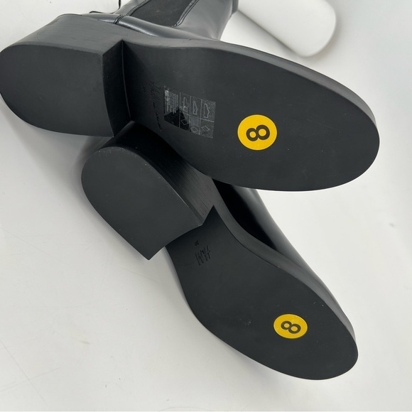 H&M Chelsea Boots With Block Heel Double Loop Boots - Picture 5 of 5